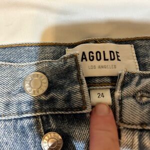 Agolde jeans, button fly. Size 24